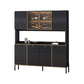 Glamstil Buffet Sideboard Sintered Stone Top Server mit Tür und Schublade für Wohnzimmer