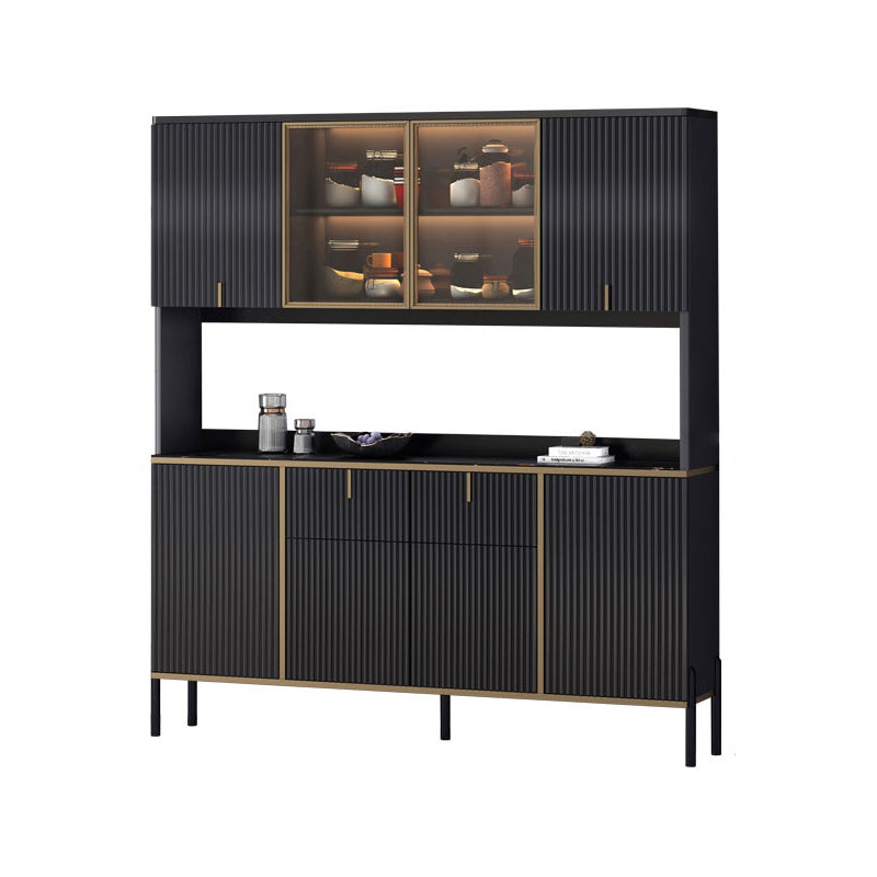 Glamstil Buffet Sideboard Sintered Stone Top Server mit Tür und Schublade für Wohnzimmer