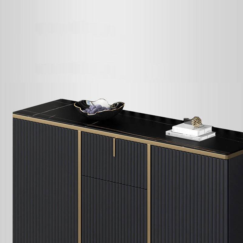 Glamstil Buffet Sideboard Sintered Stone Top Server mit Tür und Schublade für Wohnzimmer