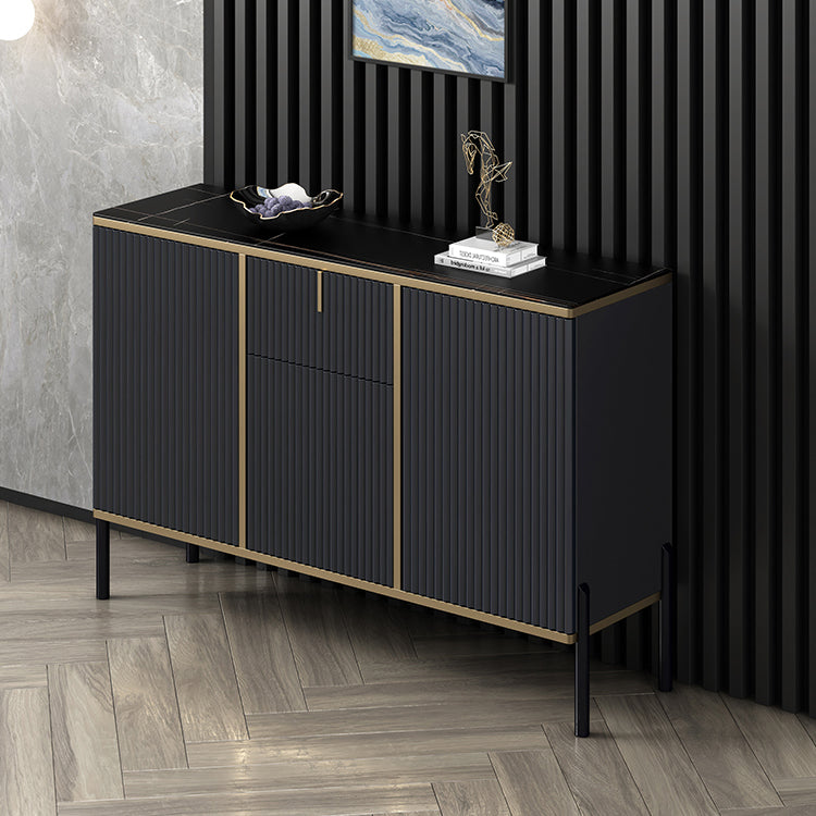 Glamstil Buffet Sideboard Sintered Stone Top Server mit Tür und Schublade für Wohnzimmer