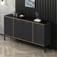 Glamstil Buffet Sideboard Sintered Stone Top Server mit Tür und Schublade für Wohnzimmer