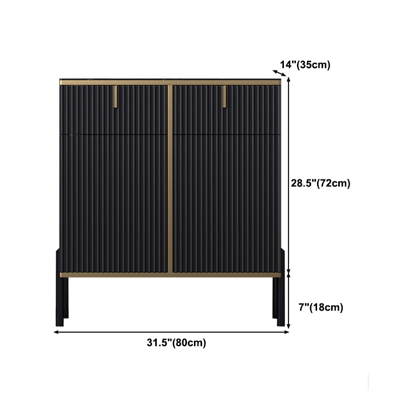 Glamstil Buffet Sideboard Sintered Stone Top Server mit Tür und Schublade für Wohnzimmer
