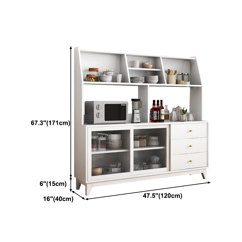 Ritmo rettangolare sideboard mobile da cucina in legno contemporaneo