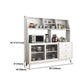 Ritmo rettangolare sideboard mobile da cucina in legno contemporaneo