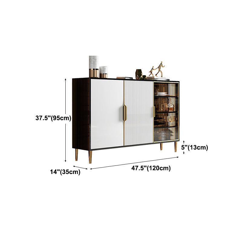 Stone contemporanee sideboard regolabili ripiani per sala da pranzo sideboard