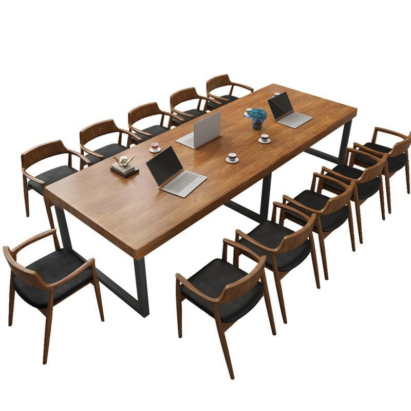 Bureau d'écriture en bois marron