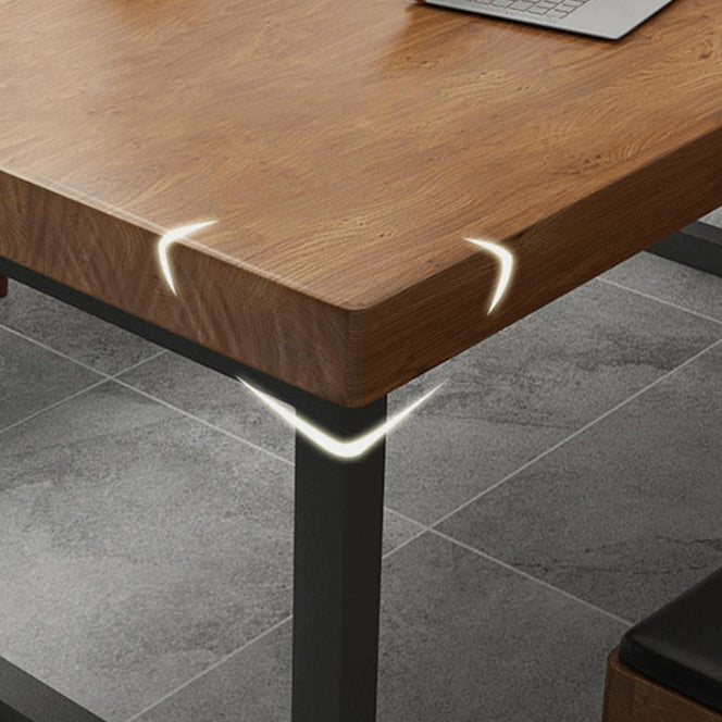 Bureau d'écriture en bois marron