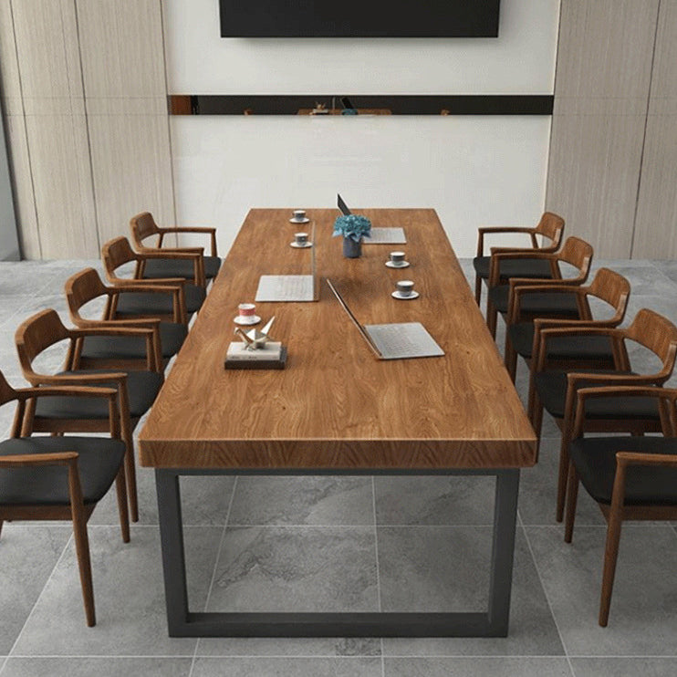 Bureau d'écriture en bois marron