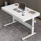 Zeitgenössischer Stand Desk Converter White Metal Trestle Base Desk für Büro