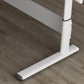 Zeitgenössischer Stand Desk Converter White Metal Trestle Base Desk für Büro