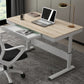 Zeitgenössischer Stand Desk Converter White Metal Trestle Base Desk für Büro