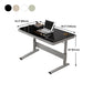 Zeitgenössischer Stand Desk Converter White Metal Trestle Base Desk für Büro