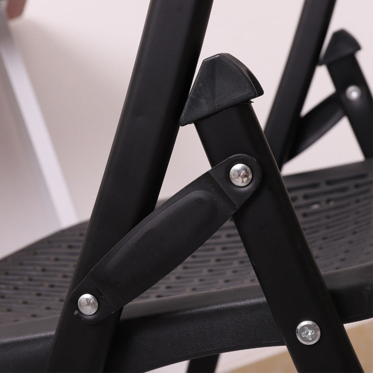 Moderne plastic bureaustoel met metalen frame armloze conferentiestoel