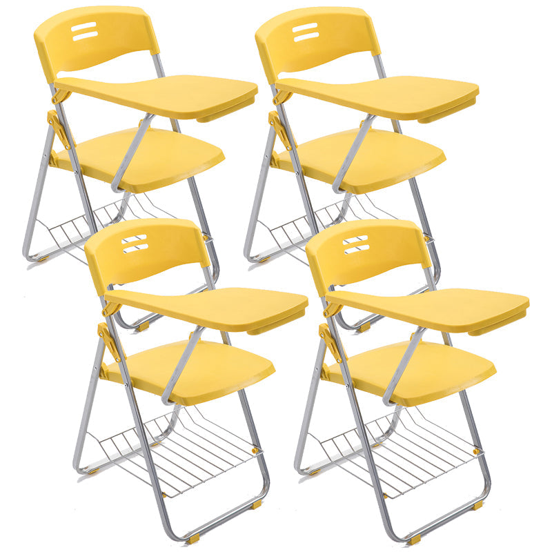 Sedia conference con telaio in acciaio argento.