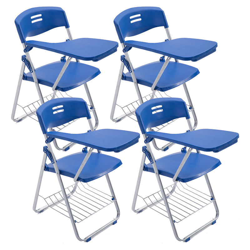 Zilveren stalen frame conferentie stoel eigentijdse armloze stoel