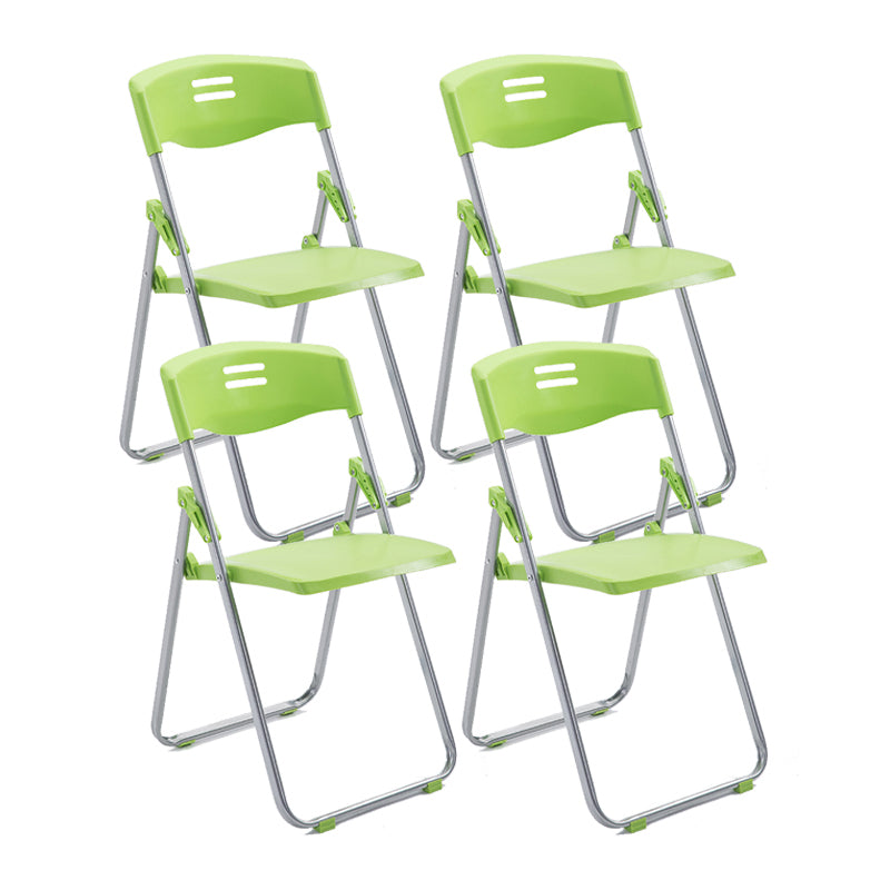 Sedia conference con telaio in acciaio argento.