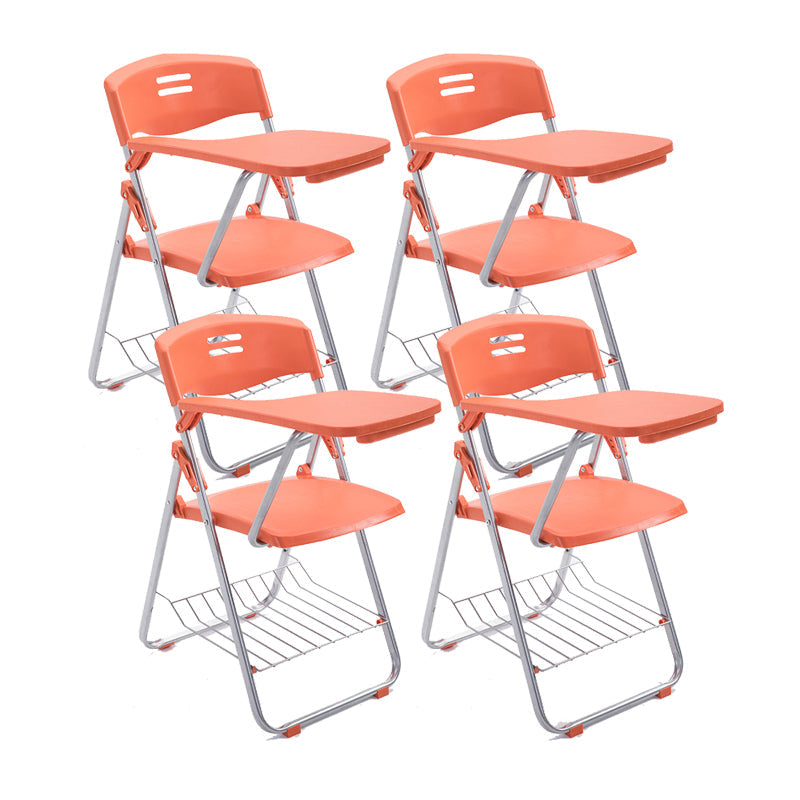 Silberstahl Rahmenkonferenzstuhl zeitgenössischer Armloser Stuhl