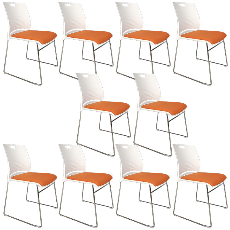 Sedia conferenza a bracciale con telaio metallico moderno sedia da ufficio