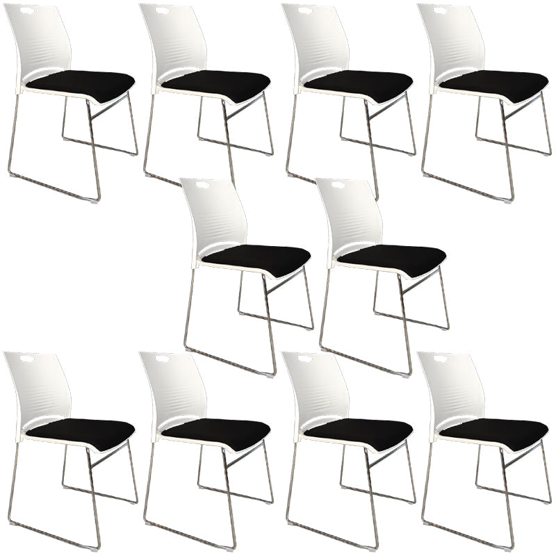 Sedia conferenza a bracciale con telaio metallico moderno sedia da ufficio