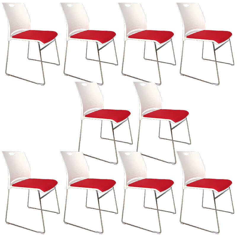 Sedia conferenza a bracciale con telaio metallico moderno sedia da ufficio