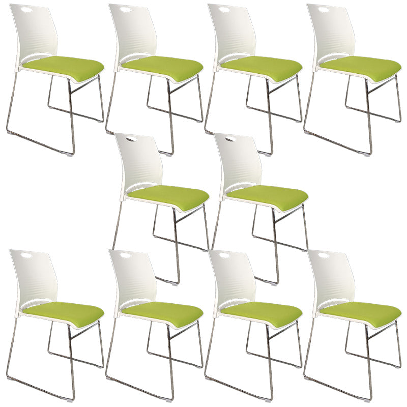 Sedia conferenza a bracciale con telaio metallico moderno sedia da ufficio