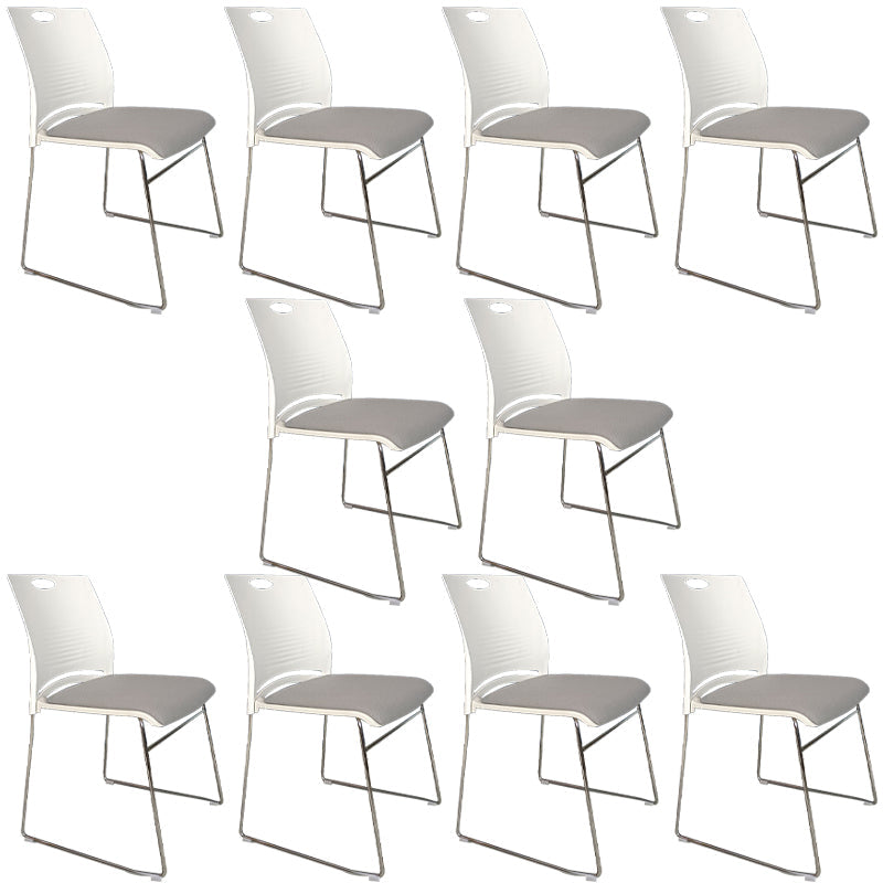 Sedia conferenza a bracciale con telaio metallico moderno sedia da ufficio