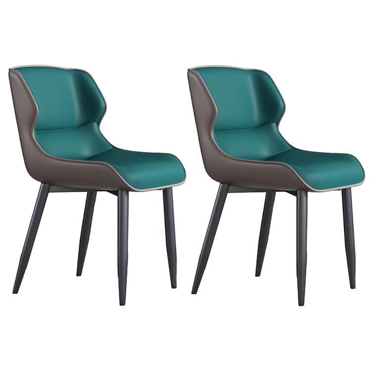 Sedia da scrivania in pelle in finto bracciale moderna sedia da task imbottita a metà schiena