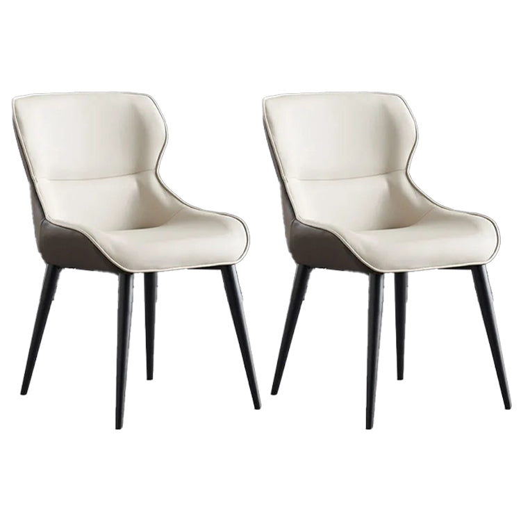 Armless Faux Leder Schreibtischstuhl modern