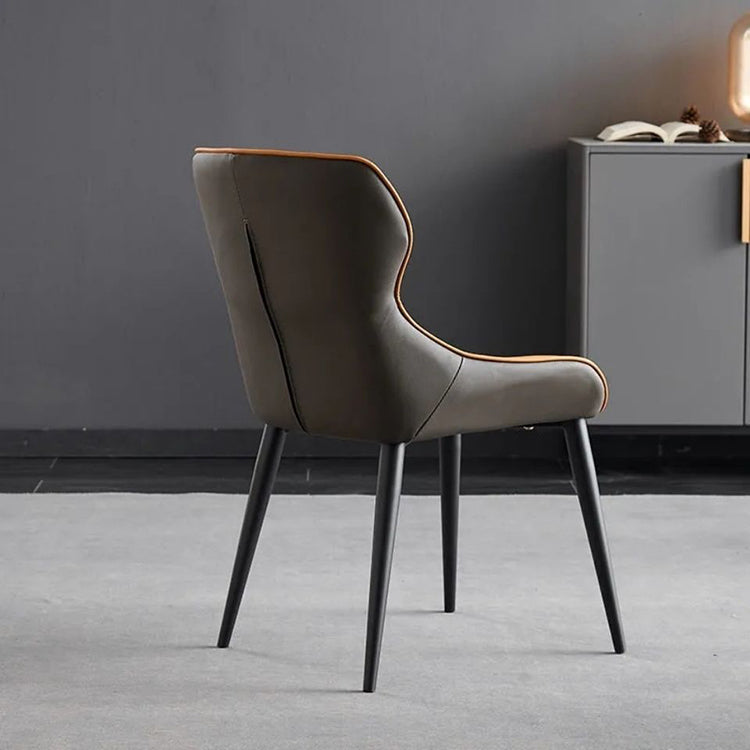 Armless Faux Leder Schreibtischstuhl modern