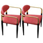 Faux Leather Arm Task Chair Modern Style Upholstered Working Chair Red 2 Piece Set Clearhalo 'furn' 'furn_office_chair' 'Furniture' 'Office Chairs' 'Office Furniture' 'office_chair' 5220278
