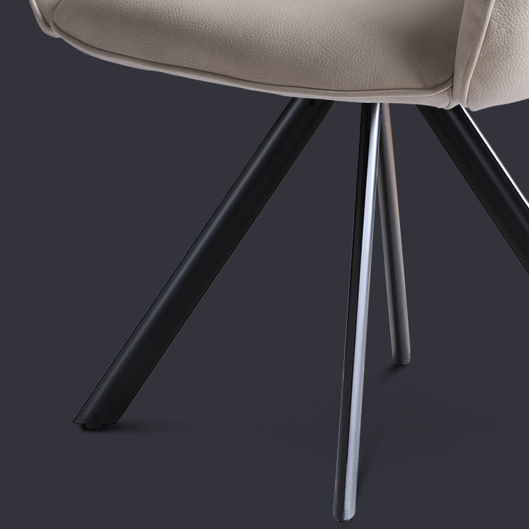 モダンなスタイルの作業椅子人間工学に基づいたパッド付きミッドバックタスクチェア