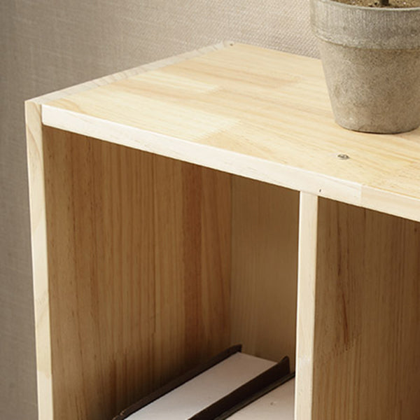 Natural Colour Wooden Standard Bookcase Contemporary Closed Back Bookshelf Clearhalo 'Bookcases' 'furn' 'furn_bookcases' 'Furniture' 'Office Furniture' 5220364