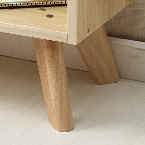 Natural Colour Wooden Standard Bookcase Contemporary Closed Back Bookshelf Clearhalo 'Bookcases' 'furn' 'furn_bookcases' 'Furniture' 'Office Furniture' 5220366