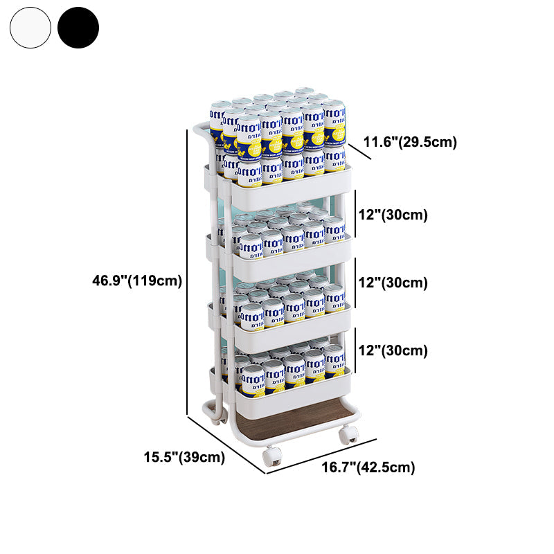 Metalen frame open etagere boekenplank moderne verticale boekenkast met caster wielen