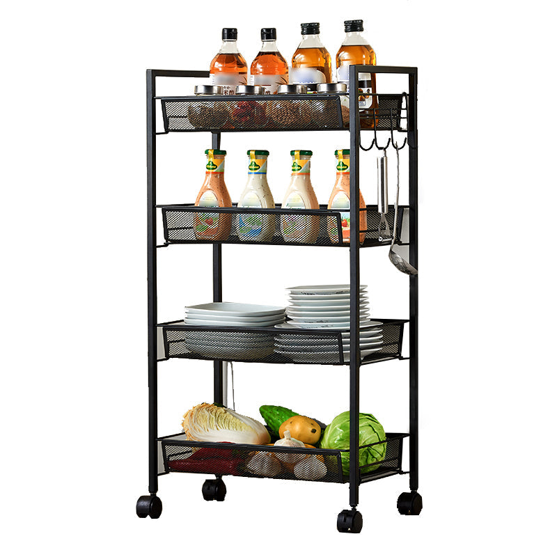 Contemporary Geometric Bookshelf Open Back Bookcase with Wheels 17.7"L x 10.2"W x 33.9"H Black Clearhalo 'Bookcases' 'furn' 'furn_bookcases' 'Furniture' 'Office Furniture' 5220518