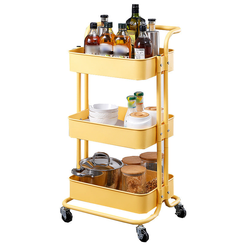 Contemporary Geometric Bookshelf Open Back Bookcase with Wheels 16.9"L x 15"W x 32.3"H Yellow Clearhalo 'Bookcases' 'furn' 'furn_bookcases' 'Furniture' 'Office Furniture' 5220527