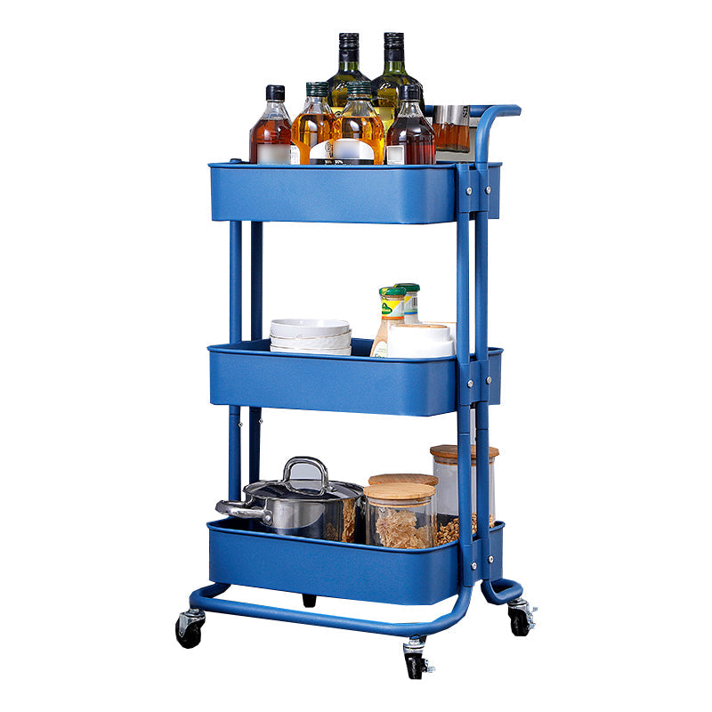 Contemporary Geometric Bookshelf Open Back Bookcase with Wheels 16.9"L x 15"W x 32.3"H Blue Clearhalo 'Bookcases' 'furn' 'furn_bookcases' 'Furniture' 'Office Furniture' 5220529
