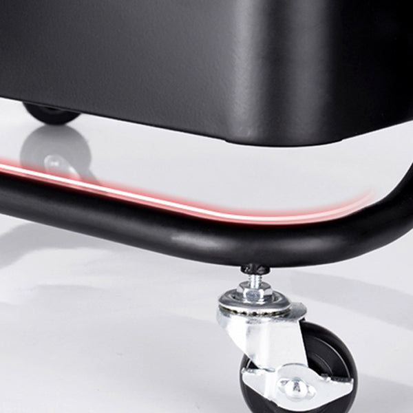 Contemporary Geometric Bookshelf Open Back Bookcase with Wheels Clearhalo 'Bookcases' 'furn' 'furn_bookcases' 'Furniture' 'Office Furniture' 5220534