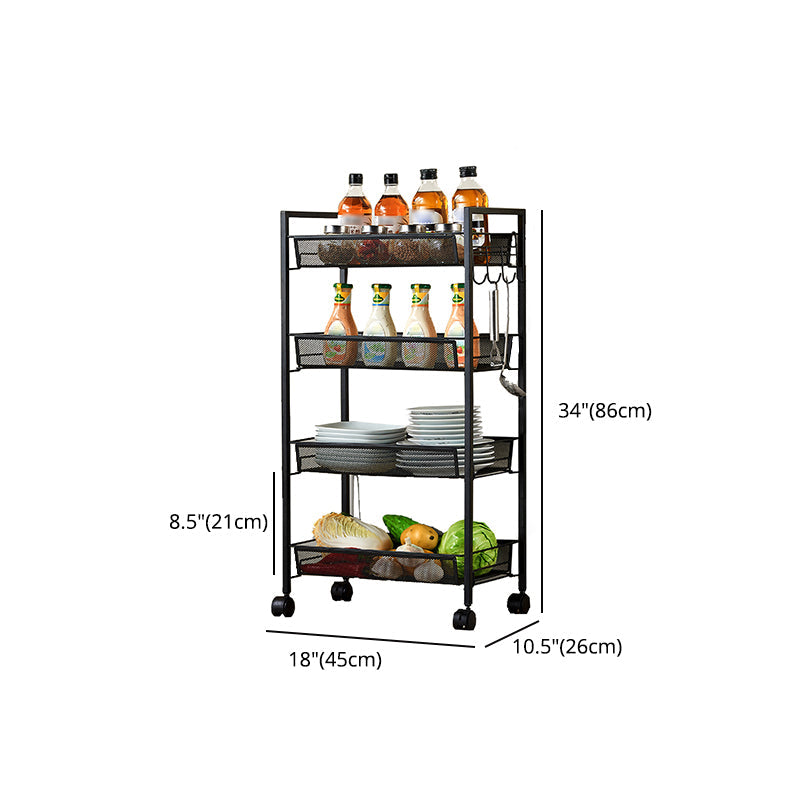 Contemporary Geometric Bookshelf Open Back Bookcase with Wheels Clearhalo 'Bookcases' 'furn' 'furn_bookcases' 'Furniture' 'Office Furniture' 5220538