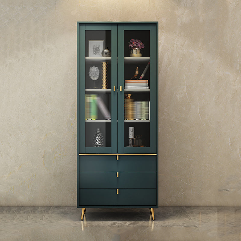 Estantería de estilo moderno estantería cerrada con puertas para el hogar de la oficina