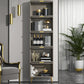 Estantería de estilo moderno estantería cerrada con puertas para el hogar de la oficina