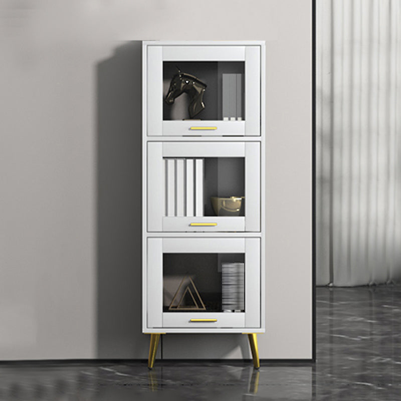 Estantería de estilo moderno estantería cerrada con puertas para el hogar de la oficina