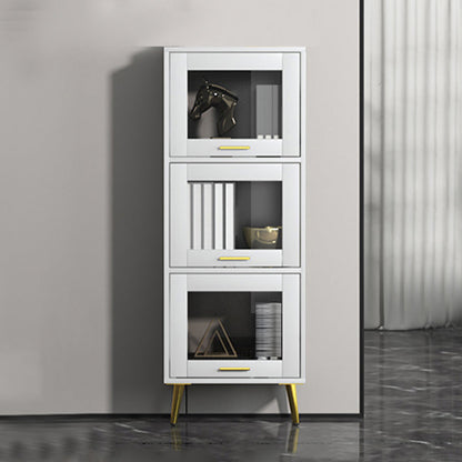 Estantería de estilo moderno estantería cerrada con puertas para el hogar de la oficina