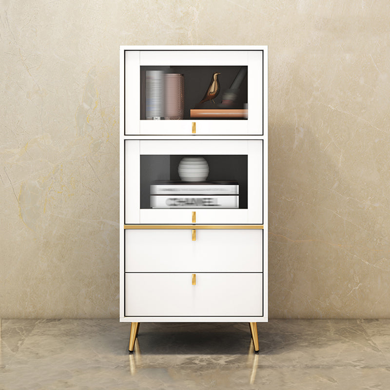 Estantería de estilo moderno estantería cerrada con puertas para el hogar de la oficina