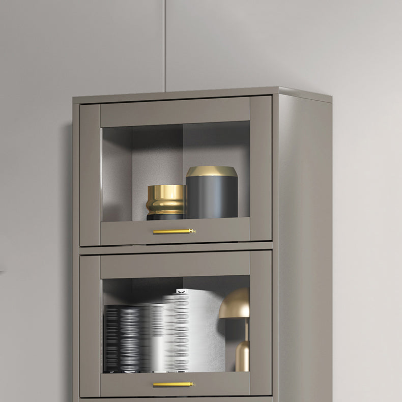 Estantería de estilo moderno estantería cerrada con puertas para el hogar de la oficina