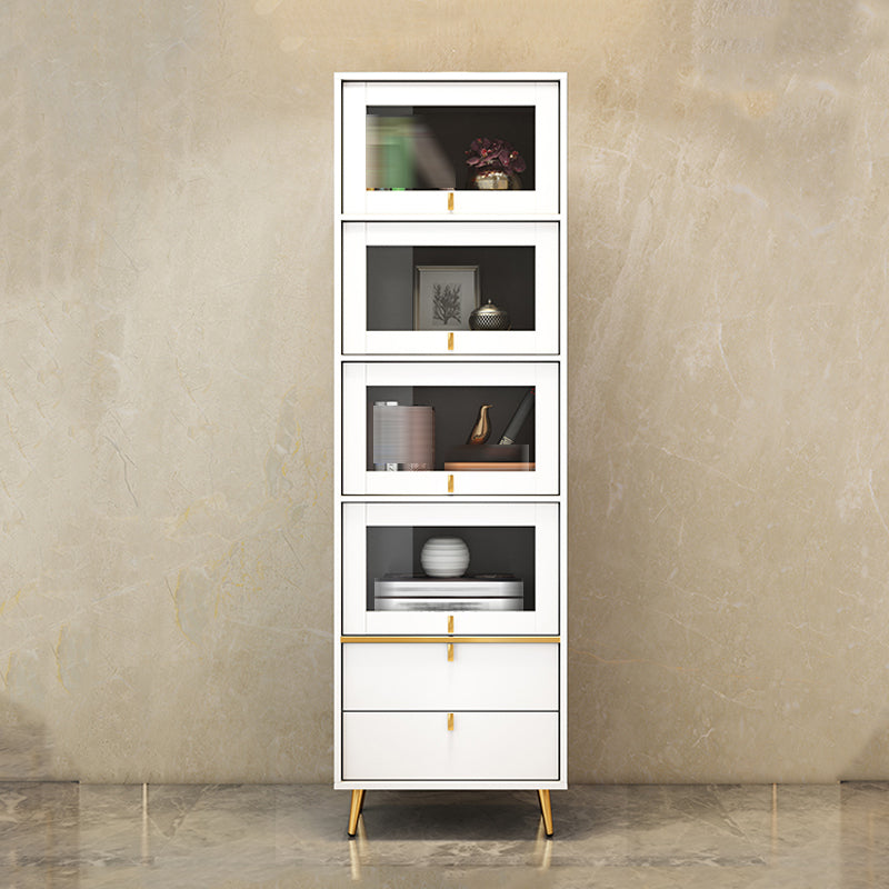 Estantería de estilo moderno estantería cerrada con puertas para el hogar de la oficina