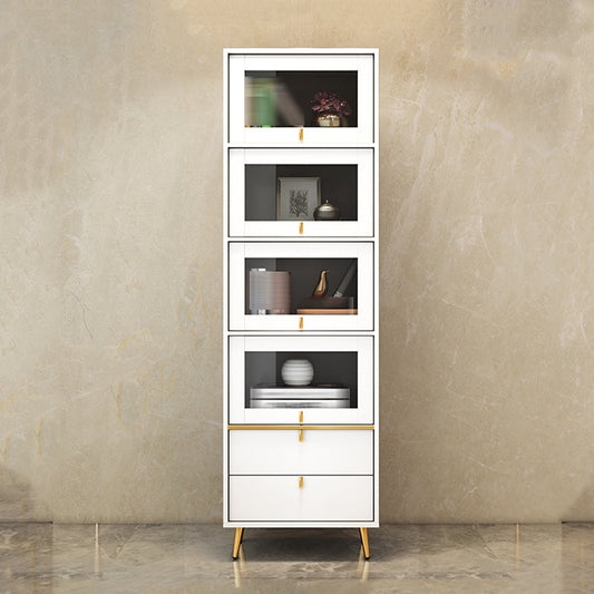 Estantería de estilo moderno estantería cerrada con puertas para el hogar de la oficina