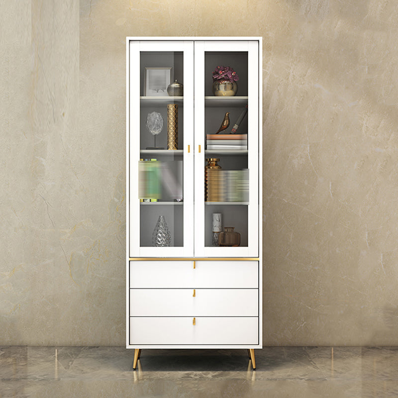 Estantería de estilo moderno estantería cerrada con puertas para el hogar de la oficina