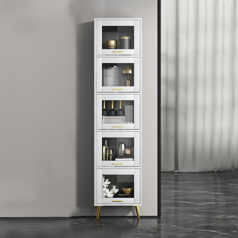 Estantería de estilo moderno estantería cerrada con puertas para el hogar de la oficina