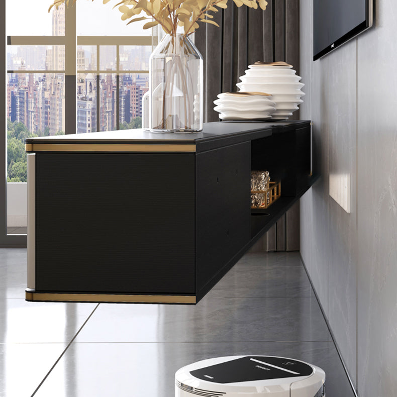 Glam Floating TV Media Stand with Drawers Stone and Wood TV Stand Clearhalo 'furn' 'furn_tv_stands_entertainment_centers' 'Furniture' 'Living Room Furniture' 'TV Stands & Entertainment Centers' 'TV Stands & Media Storage Furniture' 'tv_stands_entertainment_centers' 5221886